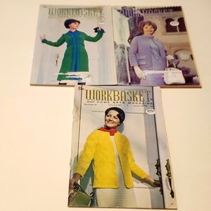 The Workbasket Magazine lot of 3 from 1972